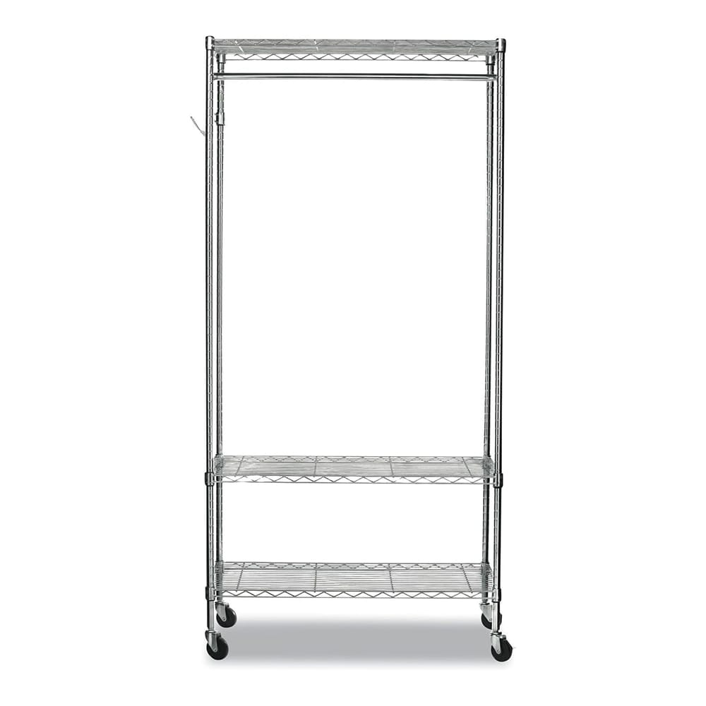 Alera Wire Shelving Garment Rack, Silver