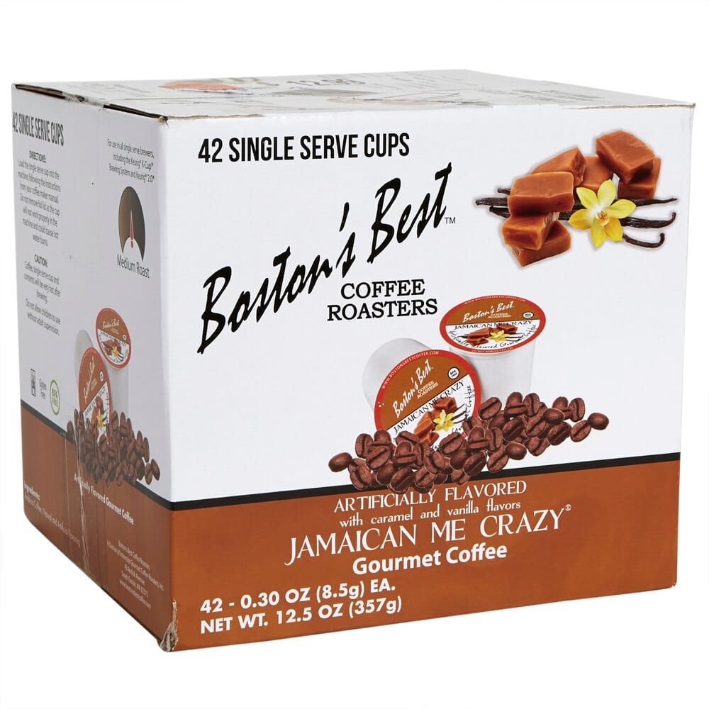 Boston's Best Jamaican Me Crazy Gourmet Coffee Cups, 42 Count