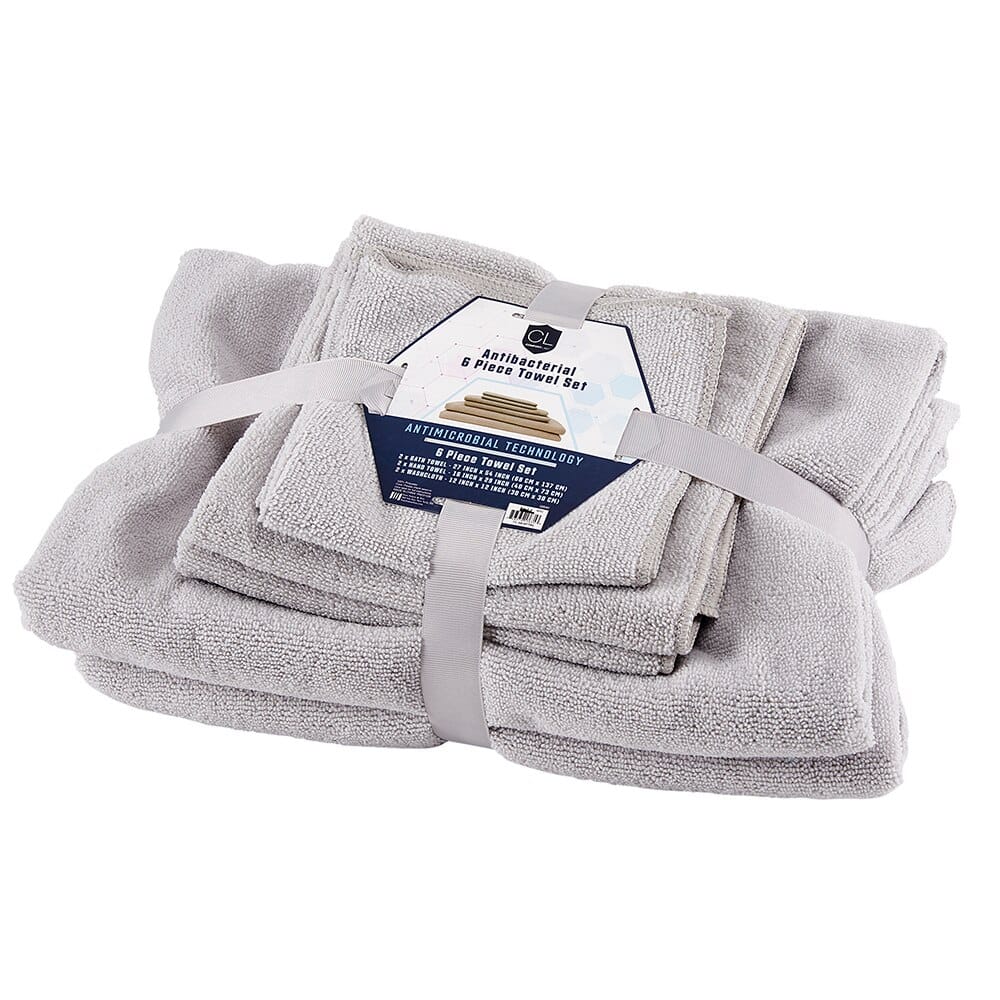 Antibacterial Towel Set, 6-Piece