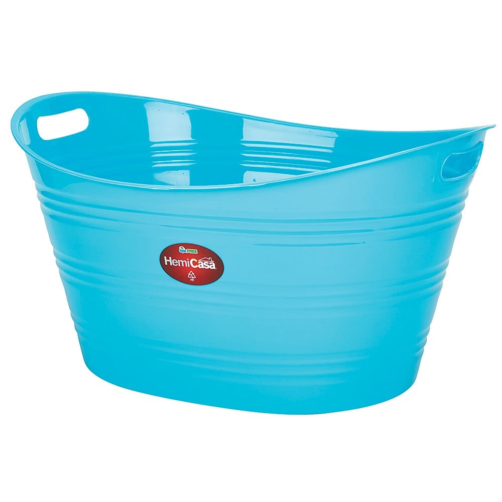 HemiCasa Multipurpose XL Plastic Tub, 10 Gal