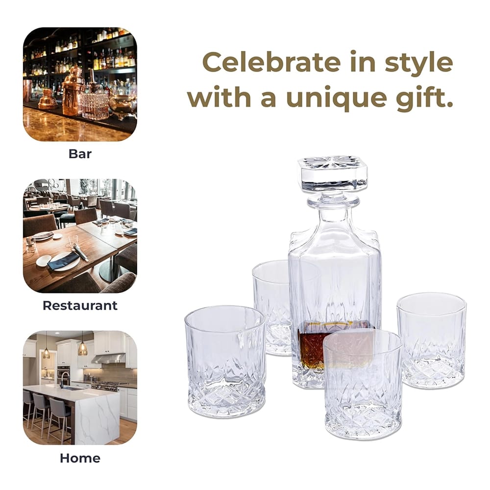 Regal Trunk & Co. Whiskey Decanter Set