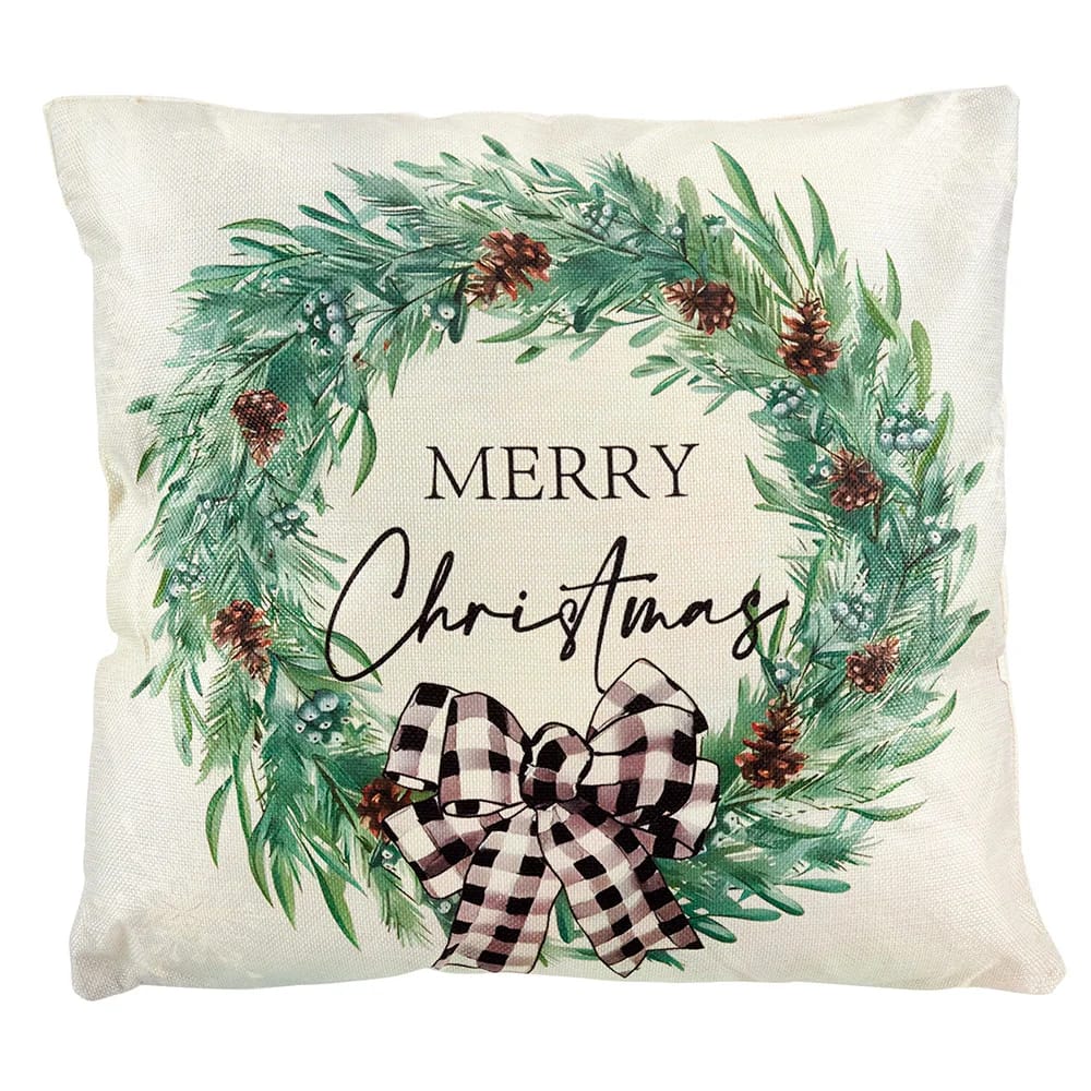 Assorted Christmas Pillow, 17" x 17"