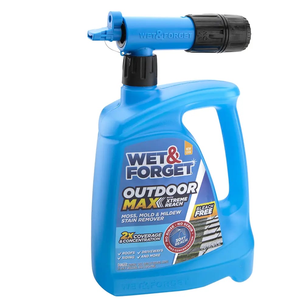 Wet & Forget Outdoor Max Moss, Mold, & Mildew Stain Remover, 48 oz