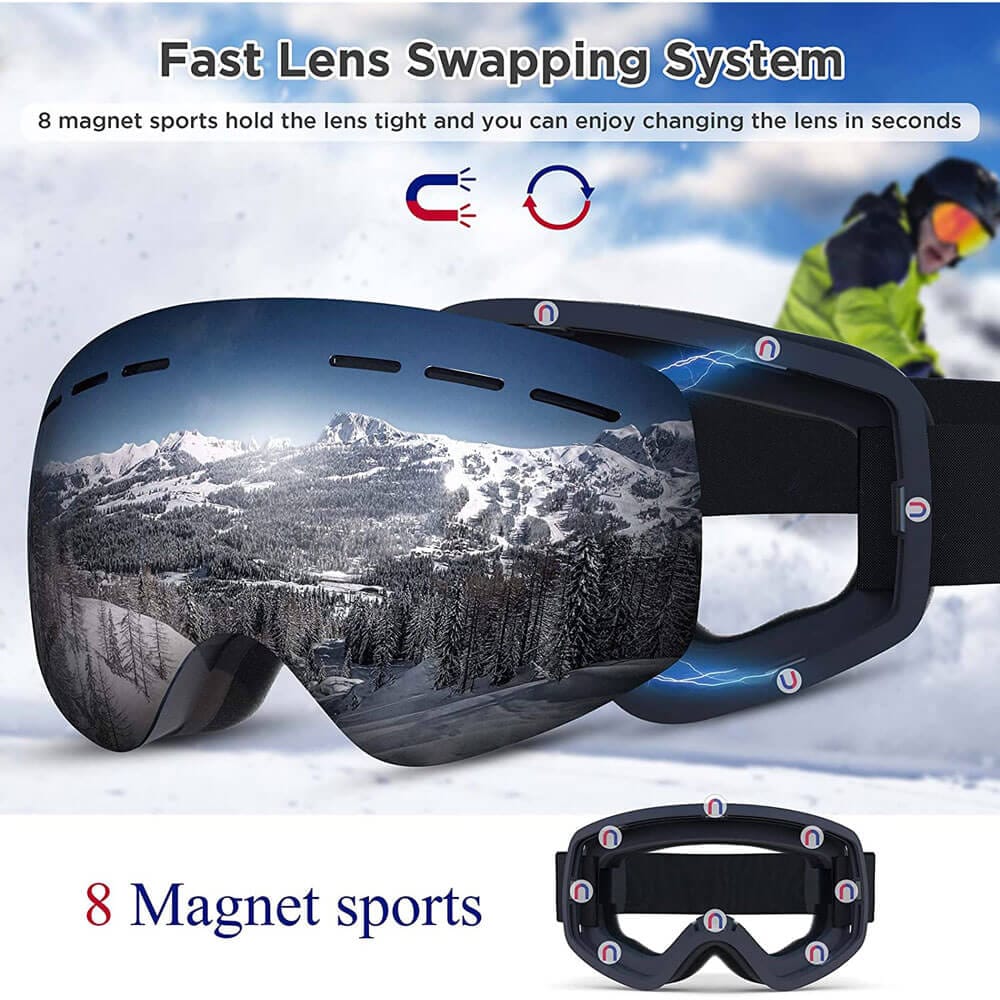 Camdive Anti-Fog Ski Goggles