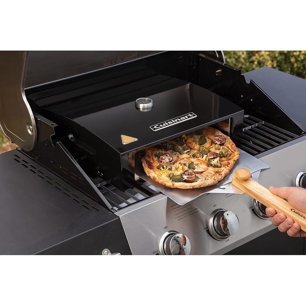 Cuisinart Grill Top Pizza Oven Kit, Black/Aluminum