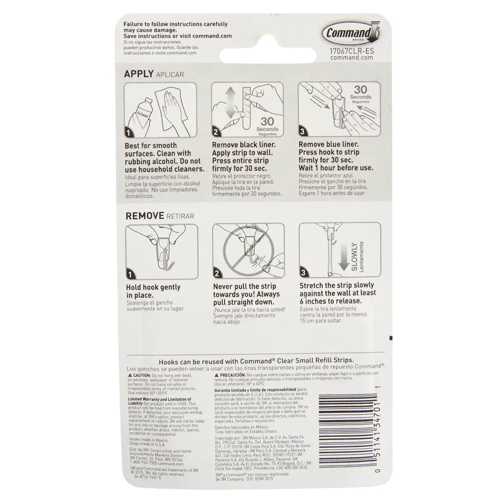 Command 3M Small Wire Hooks, 3 Count