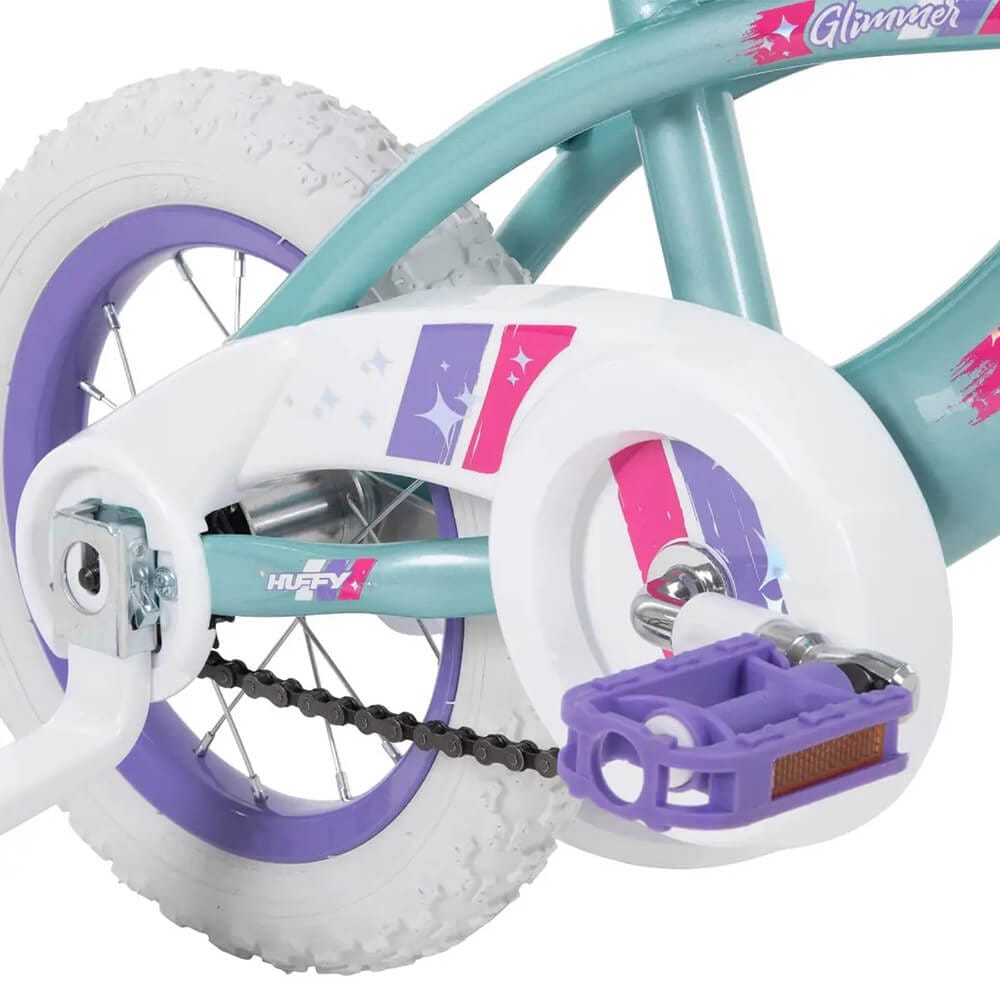 Huffy Glimmer Kids' 12-Inch Quick Connect Bike, Sea Crystal Blue