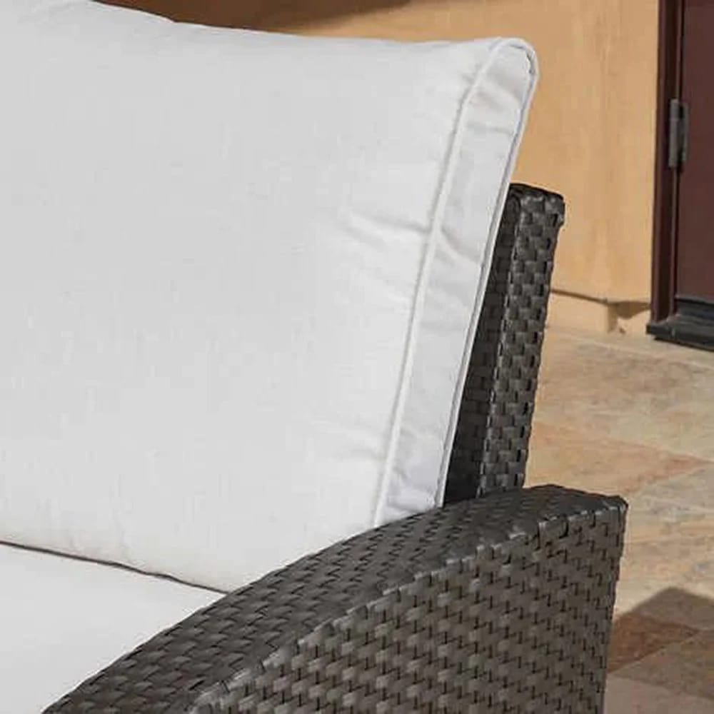 Grand Leisure 3-Piece Sidney Luxury Outdoor Wicker Recliner Set, Dark Brown
