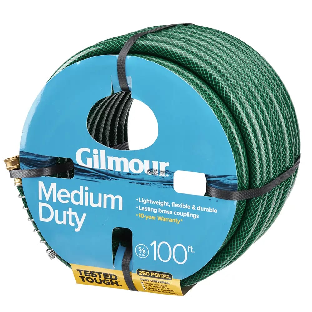 Gilmour 5/8" Medium-Duty Garden Hose, 100'