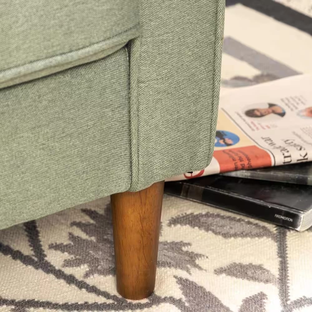 Zinus Upholstered Loveseat, Pear Green