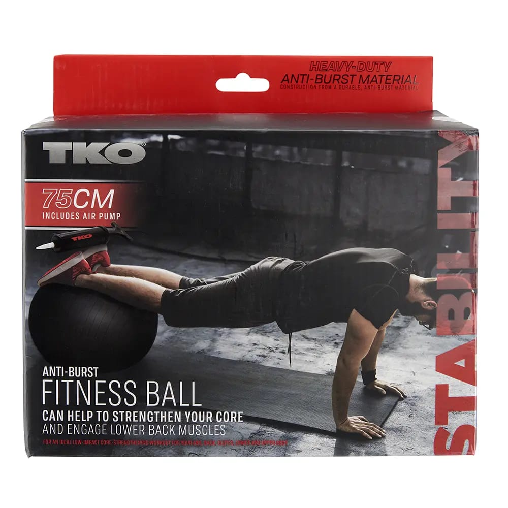 TKO Anti-Burst Heavy-Duty Fitness Ball, 75 cm