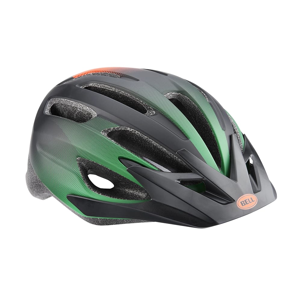 Bell Chicane Adult Bike Helmet, Black/Green/Orange