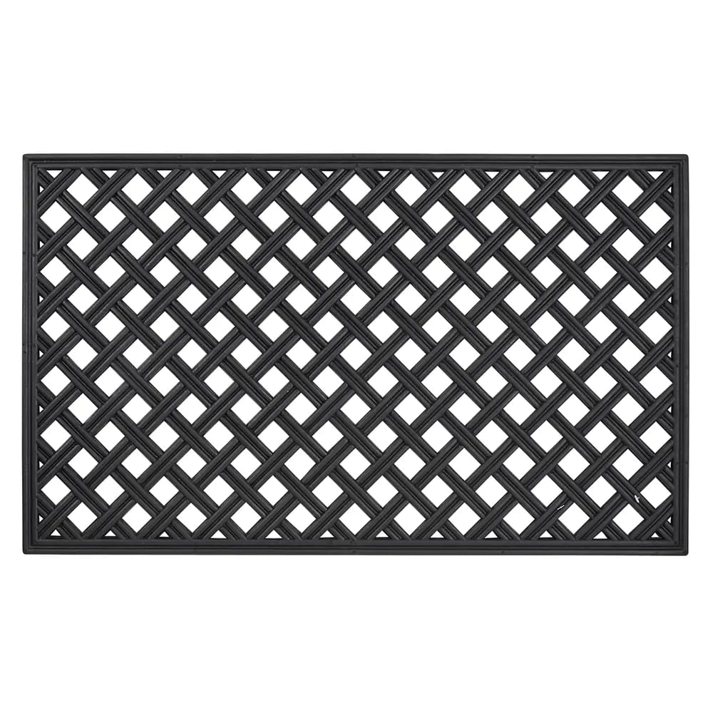 Decorative Rubber Iron Gate Mats, 18" x 30"