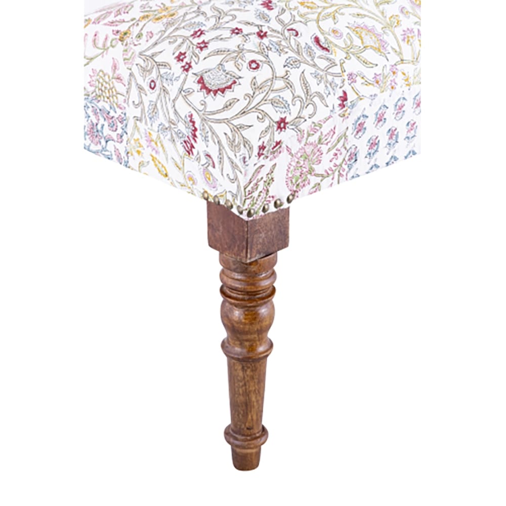 Albany Living Patchwork Print Bench, Blue/Green/Pink