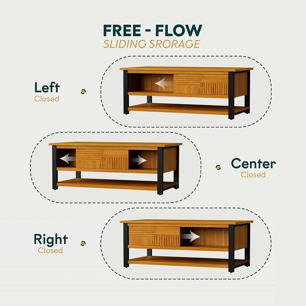 Bme Trapeze Coffee Table, Teak