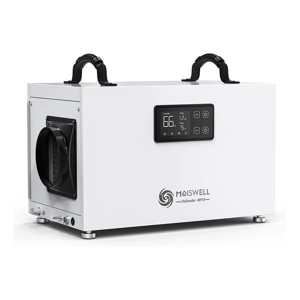 Moiswell 145 Pints Commercial Dehumidifier with Pump, White