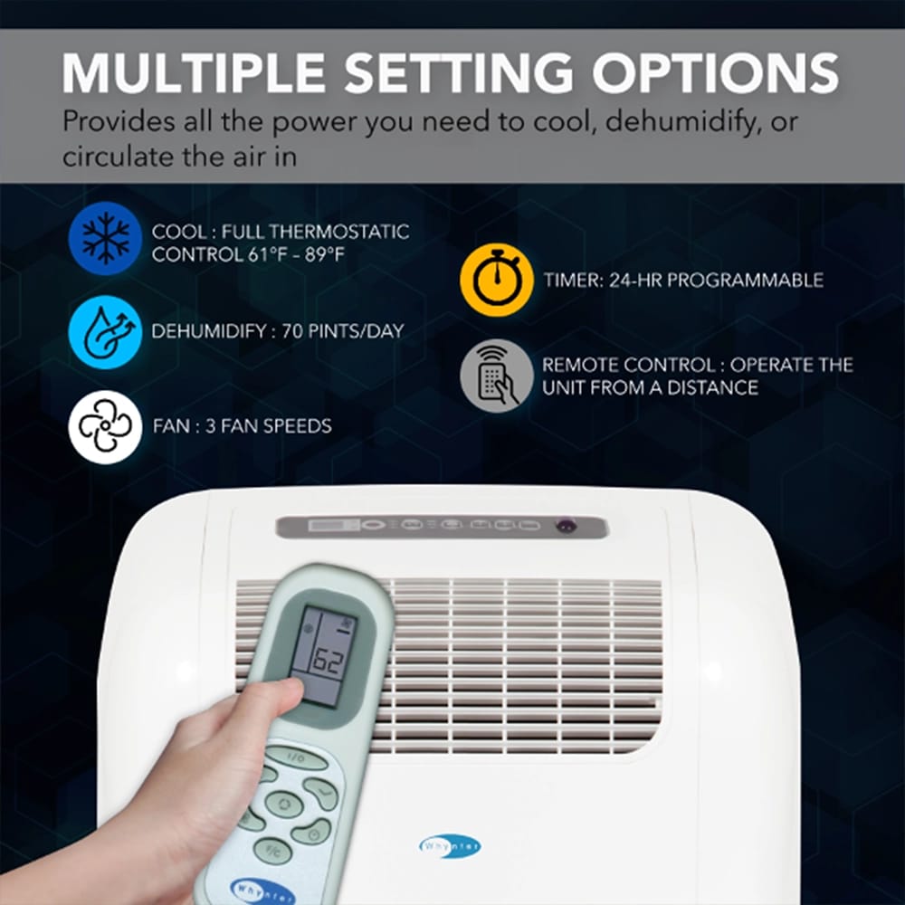 Whynter 10,000 BTU (5,200 SACC) Compact Portable Air Conditioner