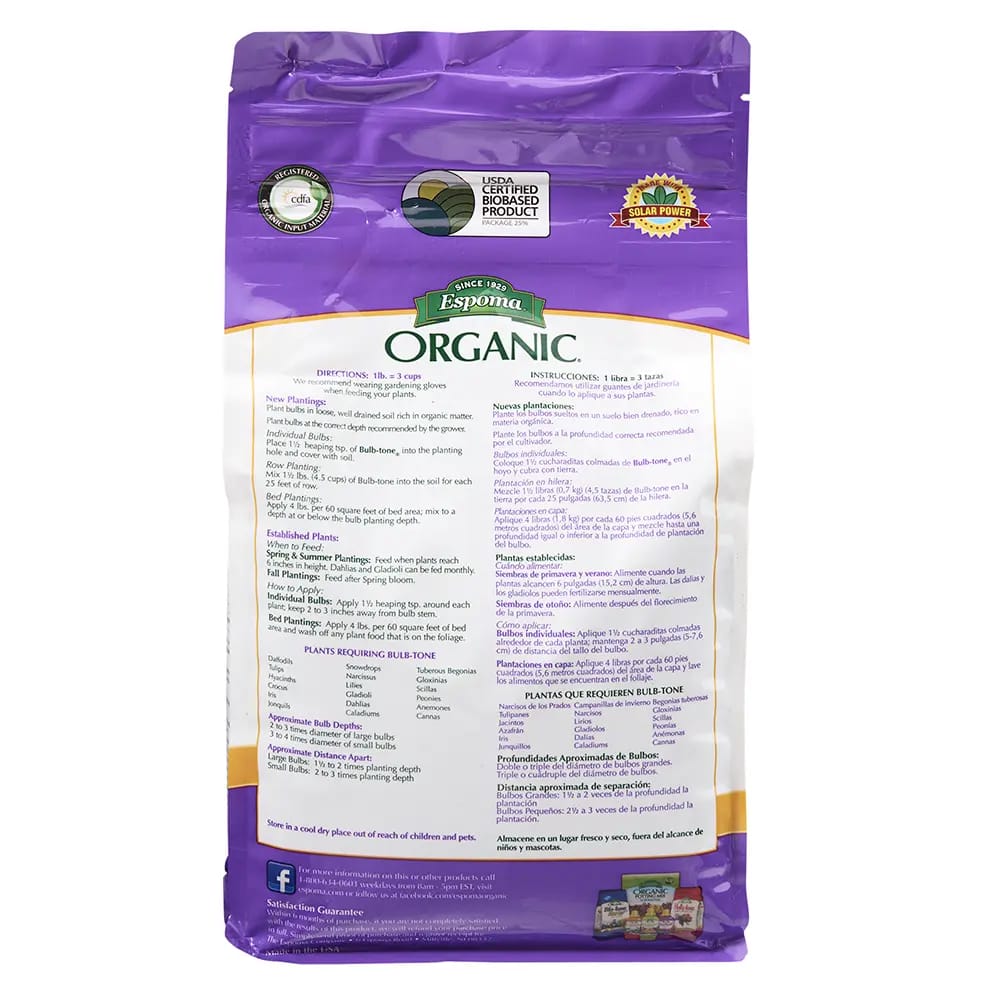 Espoma Organic Bulb-Tone Bulb & Flower Food, 4 lbs.