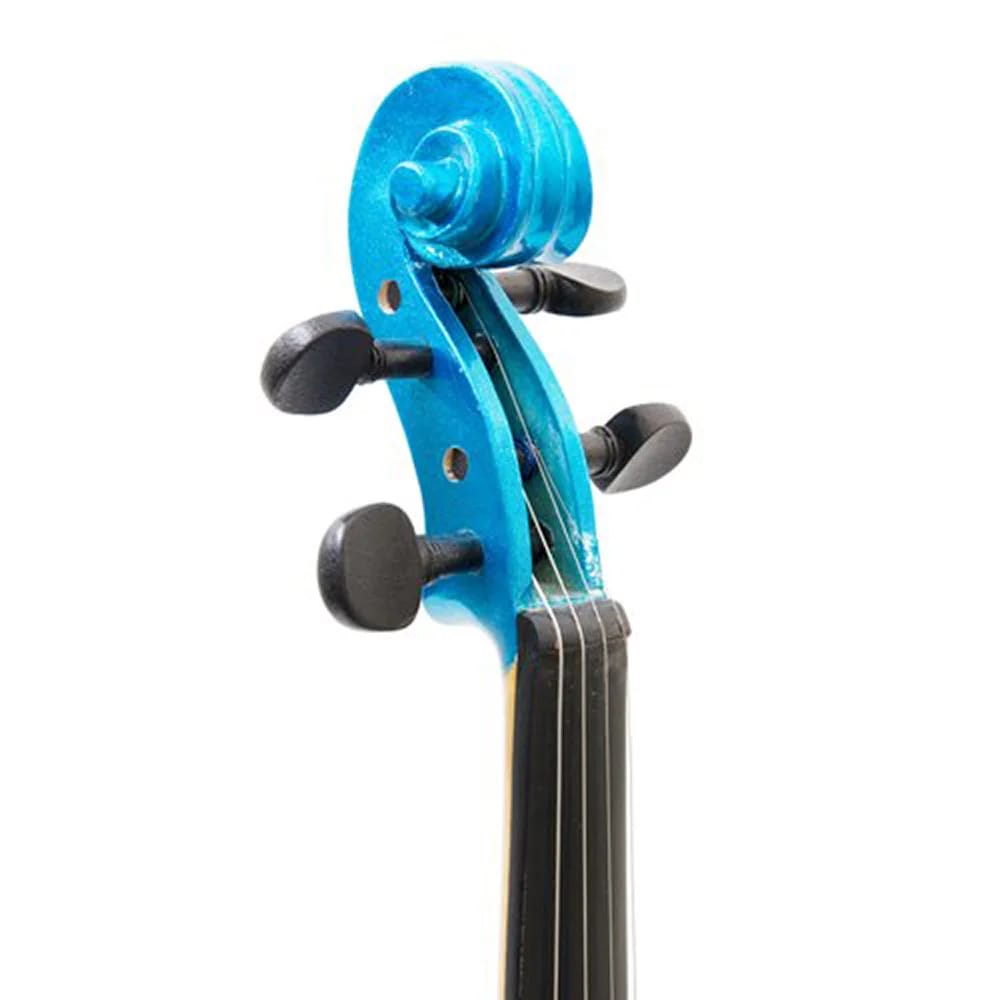 Mendini 16" Solid Wood Viola, Blue