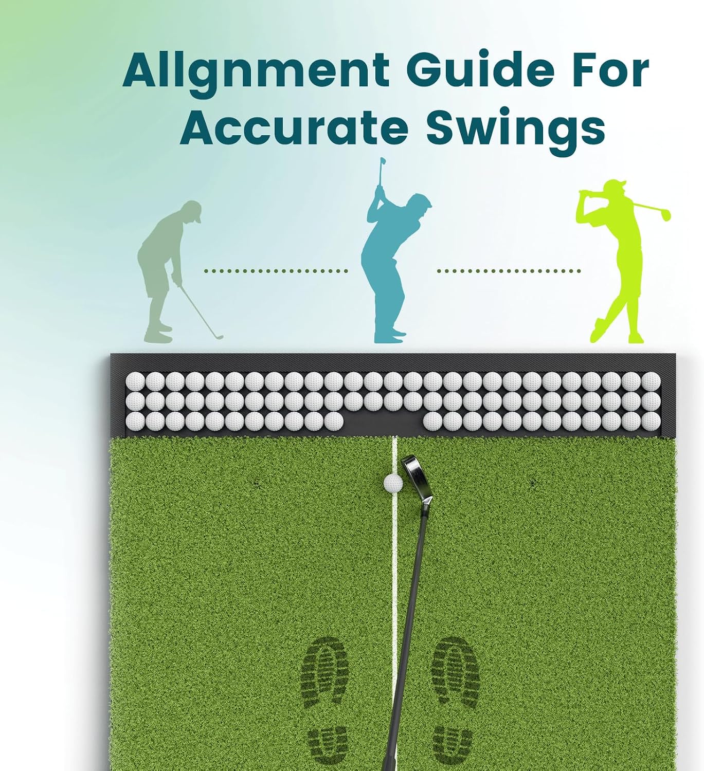 5' x 4' Golf Hitting Mat with Ball Tray
