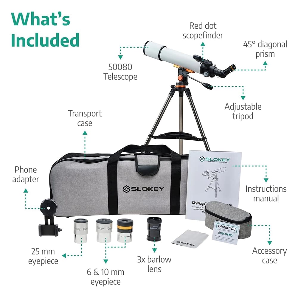 Slokey Discover The World 20x-250x Portable Telescope