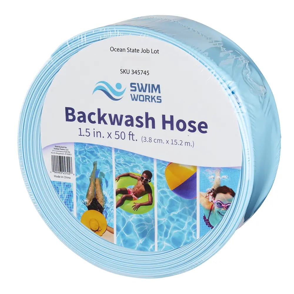 SwimWorks Back Wash Hose, 1.5" x 50'