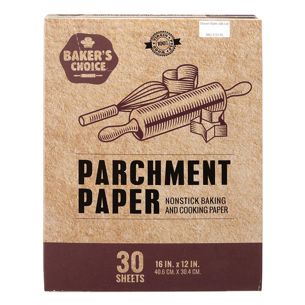 Baker's Choice Parchment Paper Sheets, 30 Count