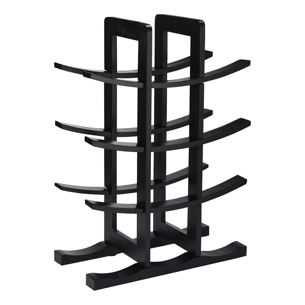 Prosumer's Choice 12 Bottle Bamboo Wine Rack, Black
