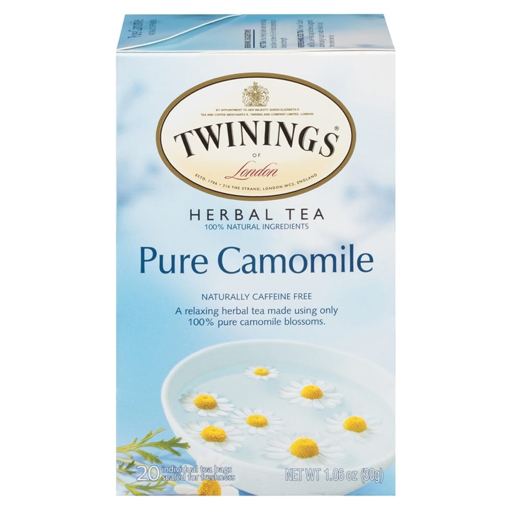 Twinings of London Pure Camomile Herbal Tea Bags, 20 Count