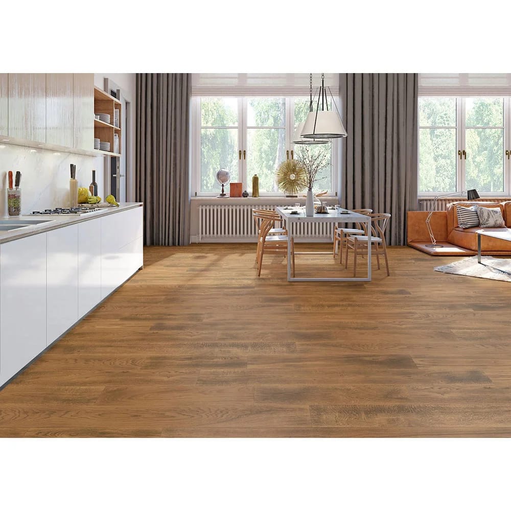 Bellawood 1/2" Carbonized White Oak Wire Brushed Engineered Hardwood Flooring, Brown, 30.92 sq. ft. ($8.09/sq. ft.)