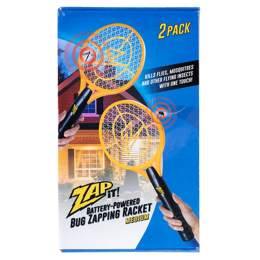 ZAP IT! Battery-Powered Mini Bug Zapping Racket, 2 Count