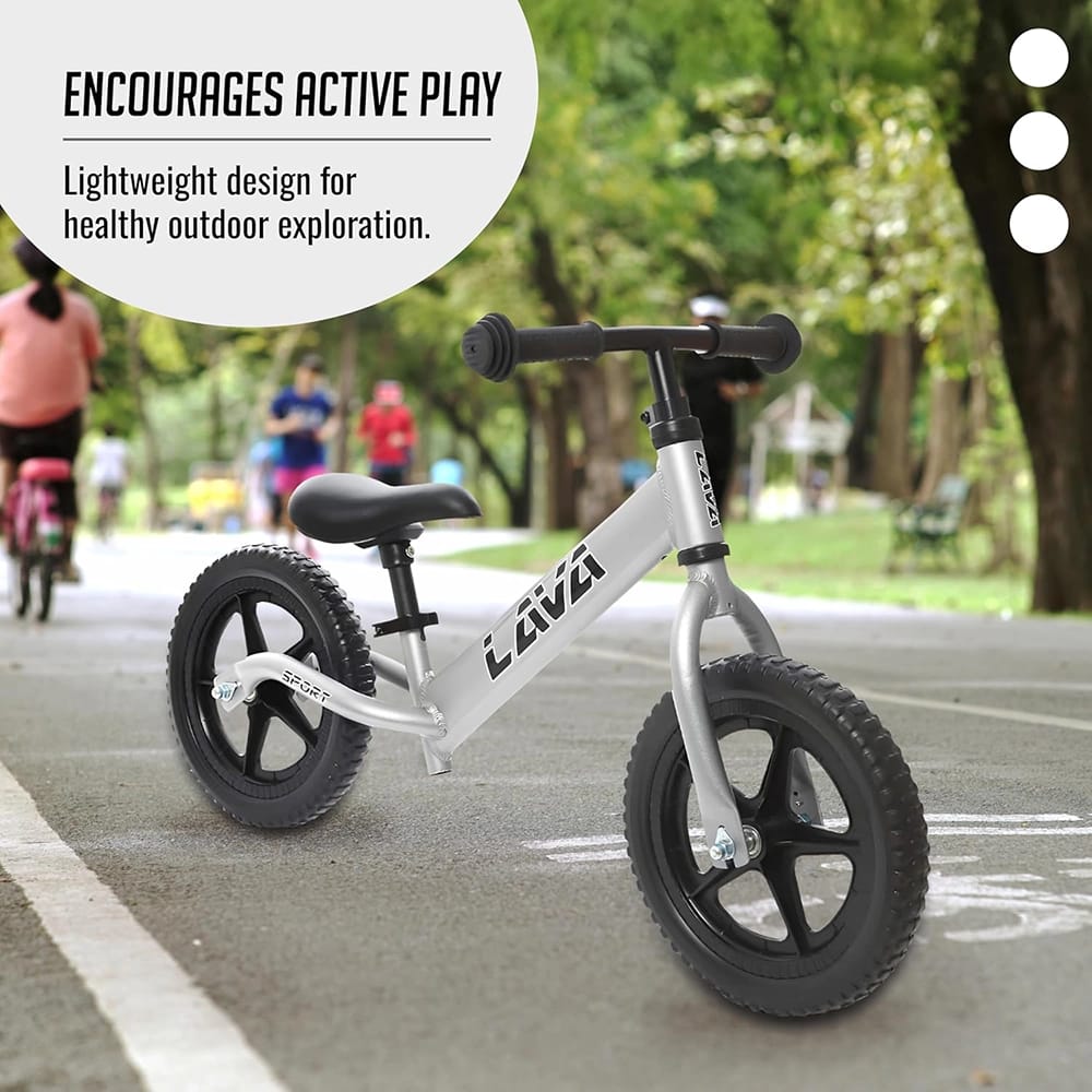 LAVA Sport Balance Bike, Ash Silver