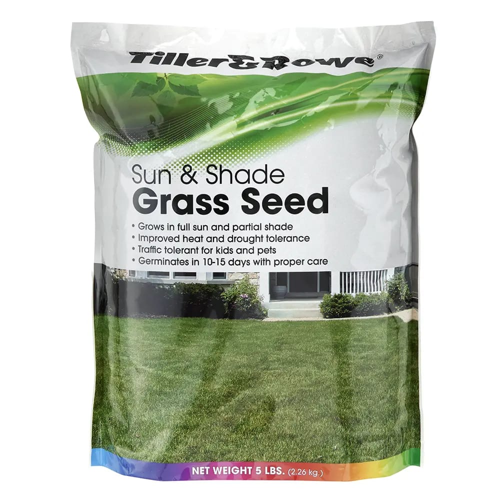 Tiller & Rowe Sun & Shade Grass Seed, 5 lbs