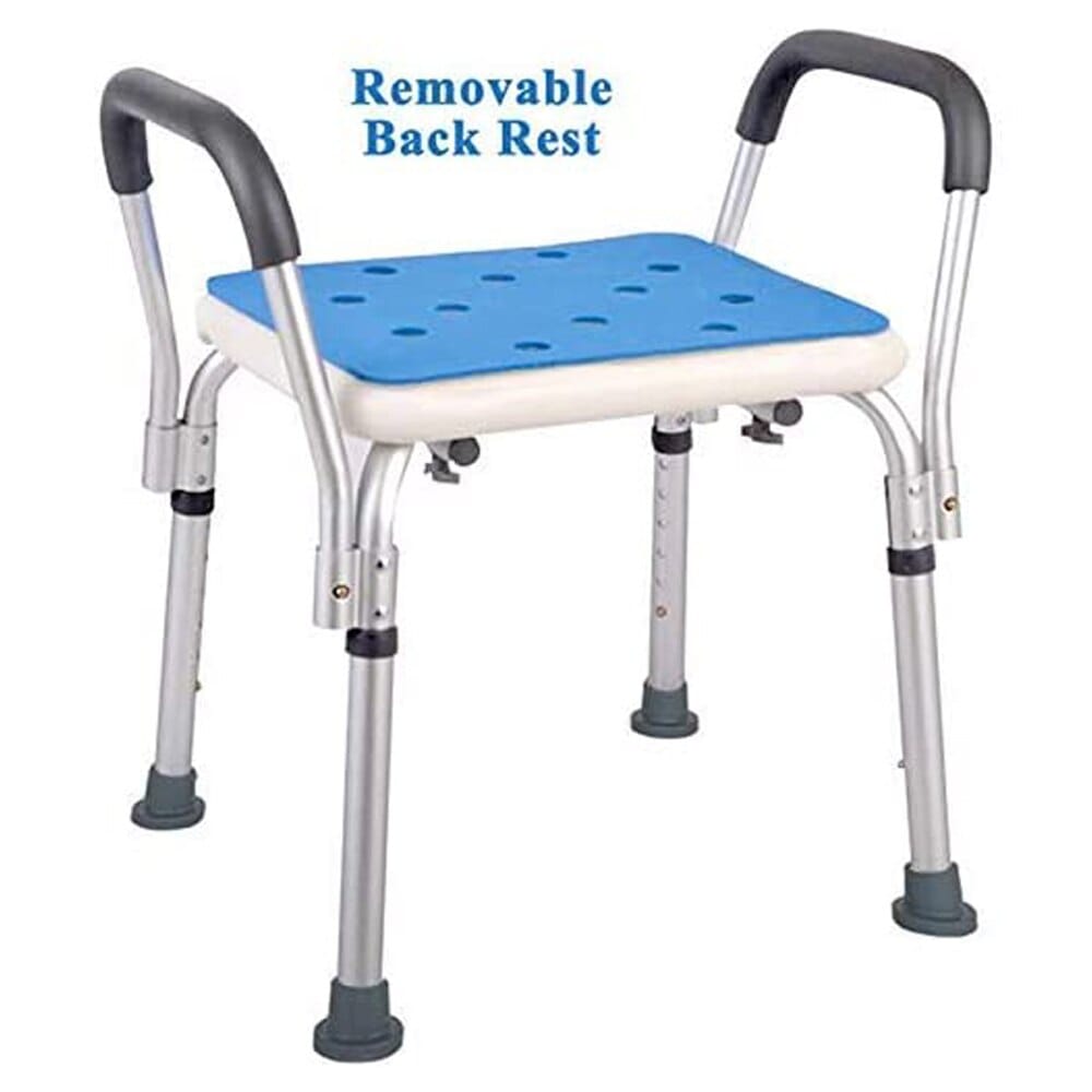 HappyNites Easy Fit Shower Stool with Rails and Shower Bag