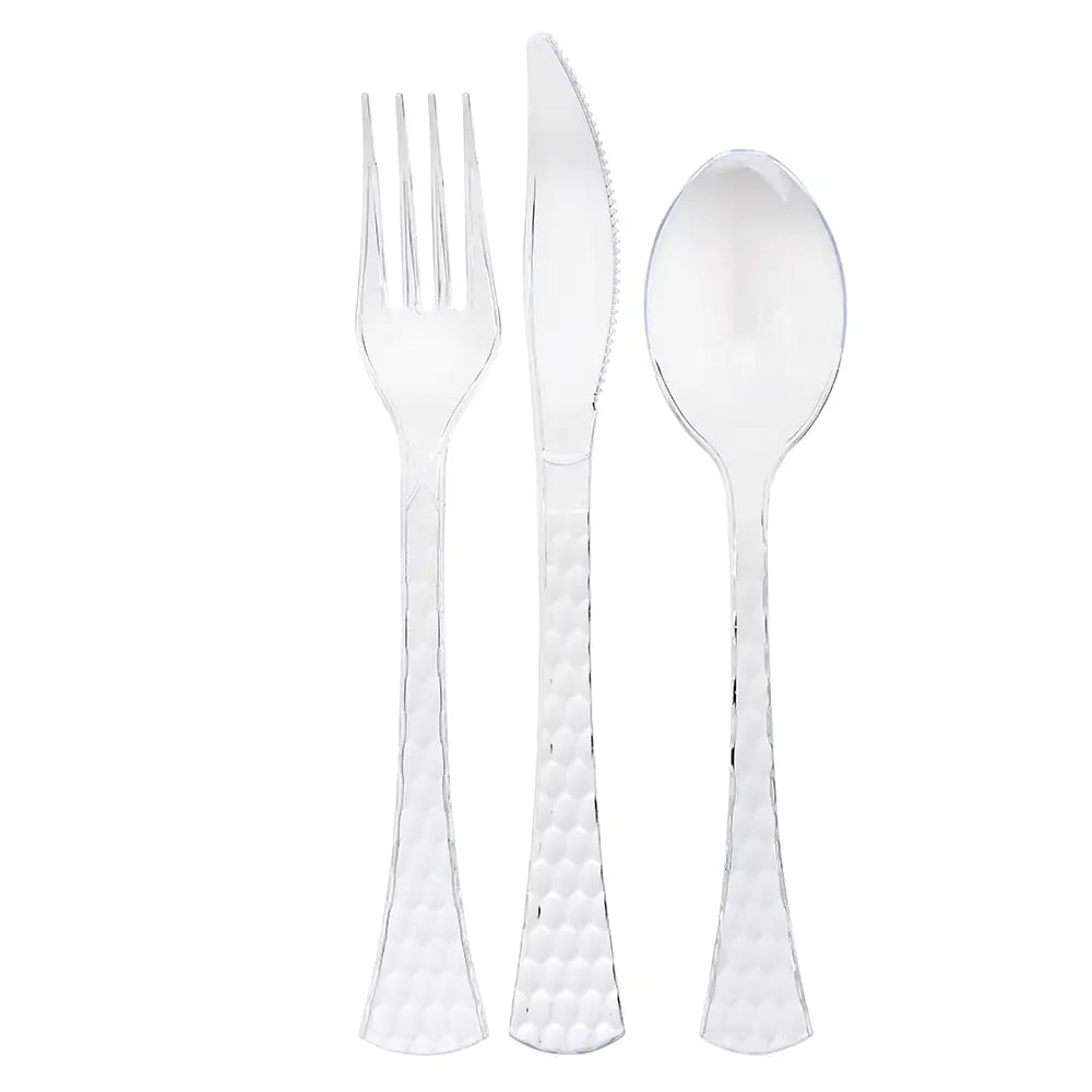 Smith & Callahan 240-Piece Premium Cutlery, Clear