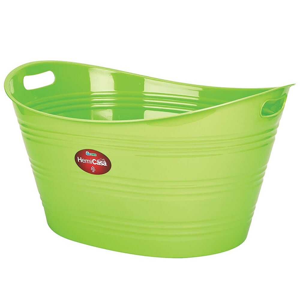 HemiCasa Multipurpose XL Plastic Tub, 10 Gal