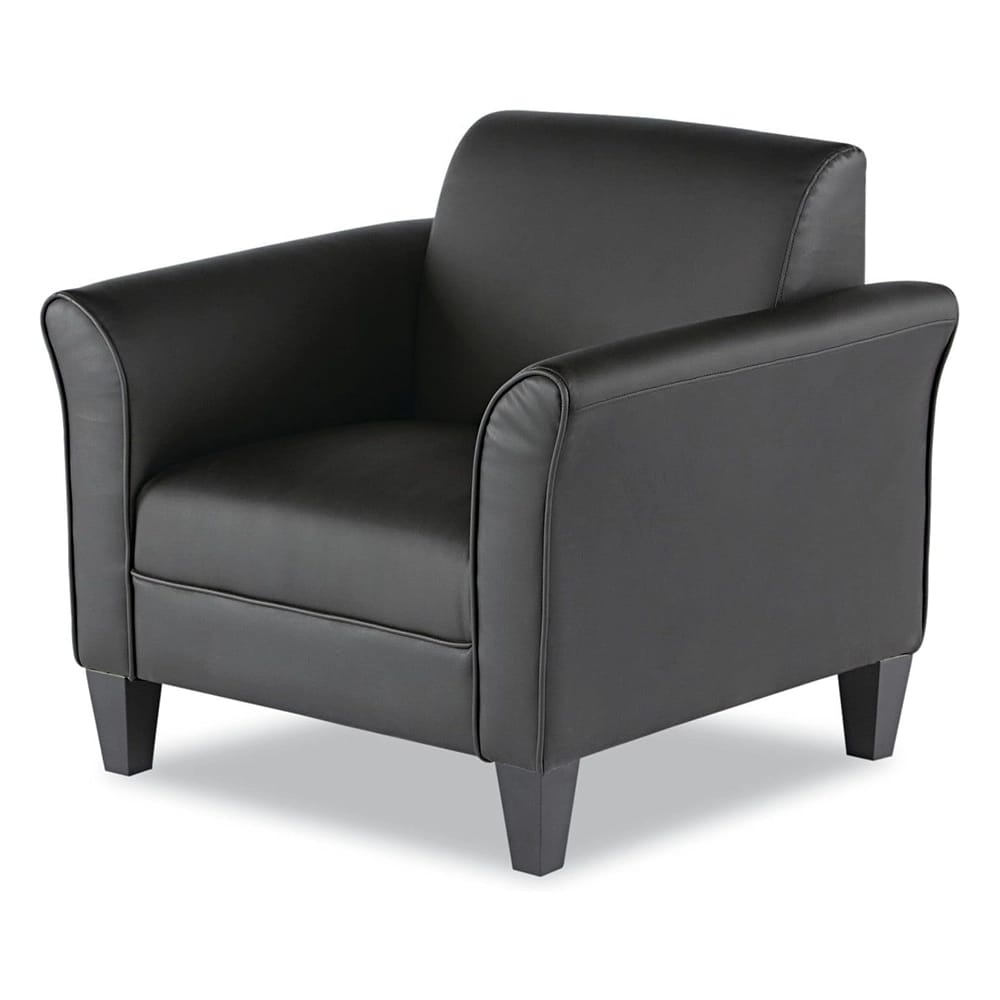 Alera Reception Lounge Series Club Chair, Black