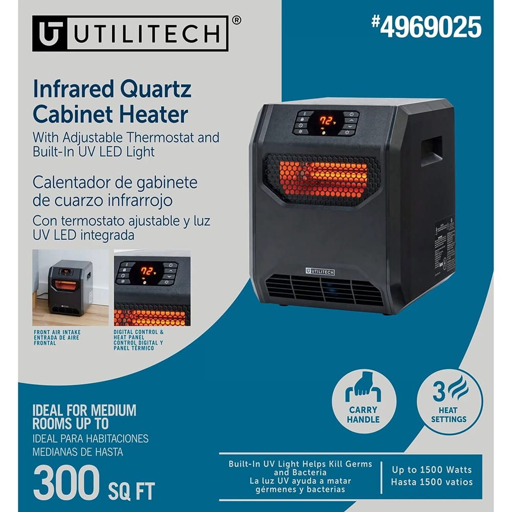 Utilitech Infrared Quartz Cabinet Heater