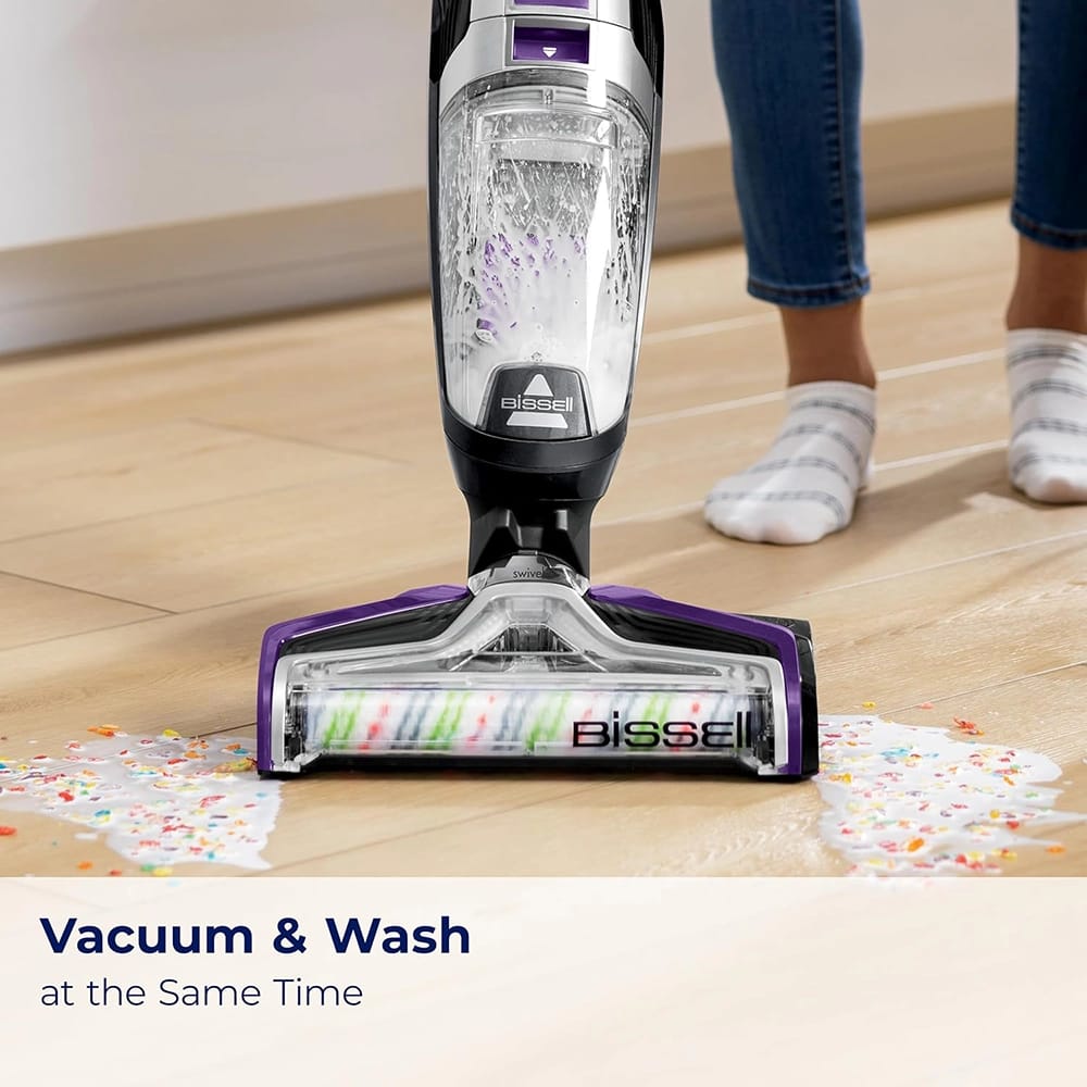 BISSELL Crosswave Pet Pro All in One Wet Dry Vacuum Cleaner and Mop, Purple