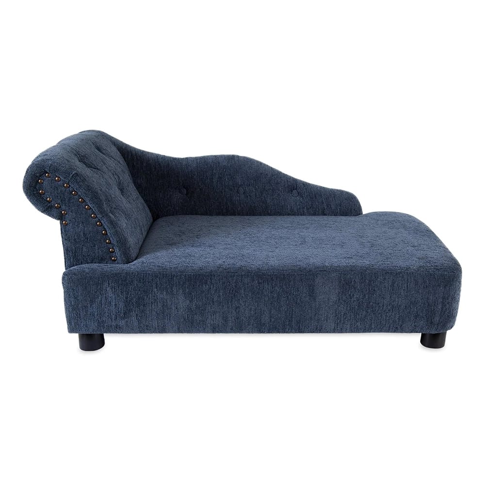 La-Z-Boy Large Chaise Lounger Dog Bed, Blue