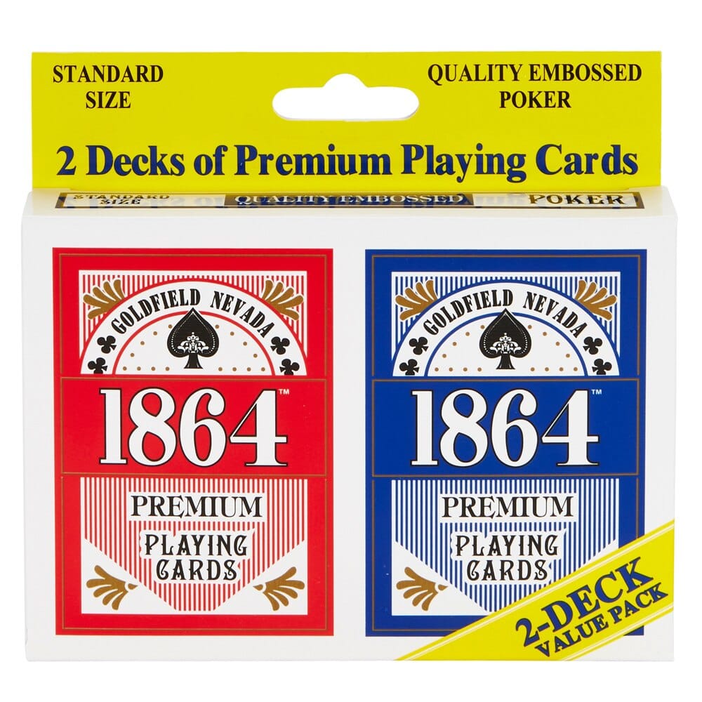 1864 Premium Playing Cards, 2-Decks