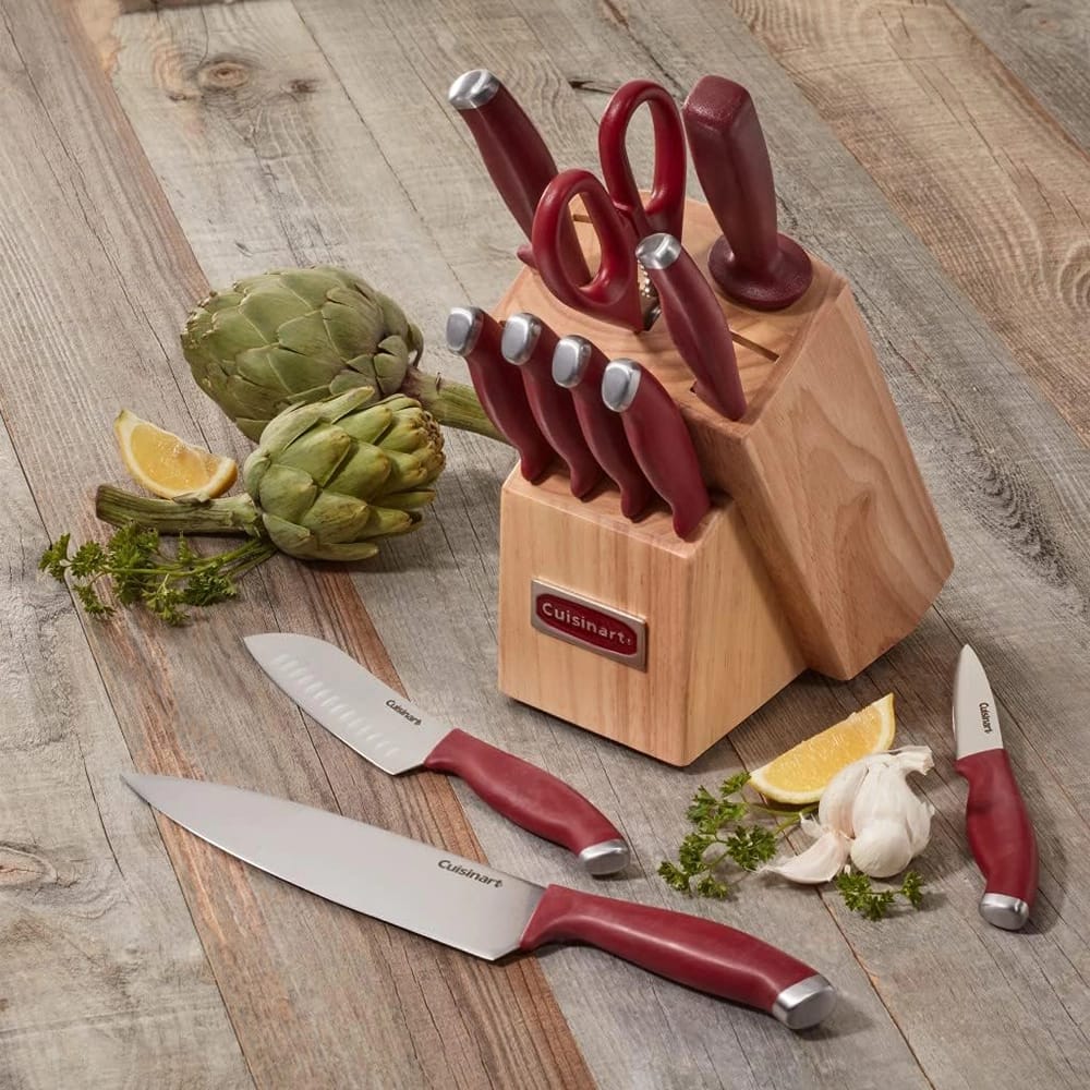 Cuisinart 12 Piece Knife Block Set, Red