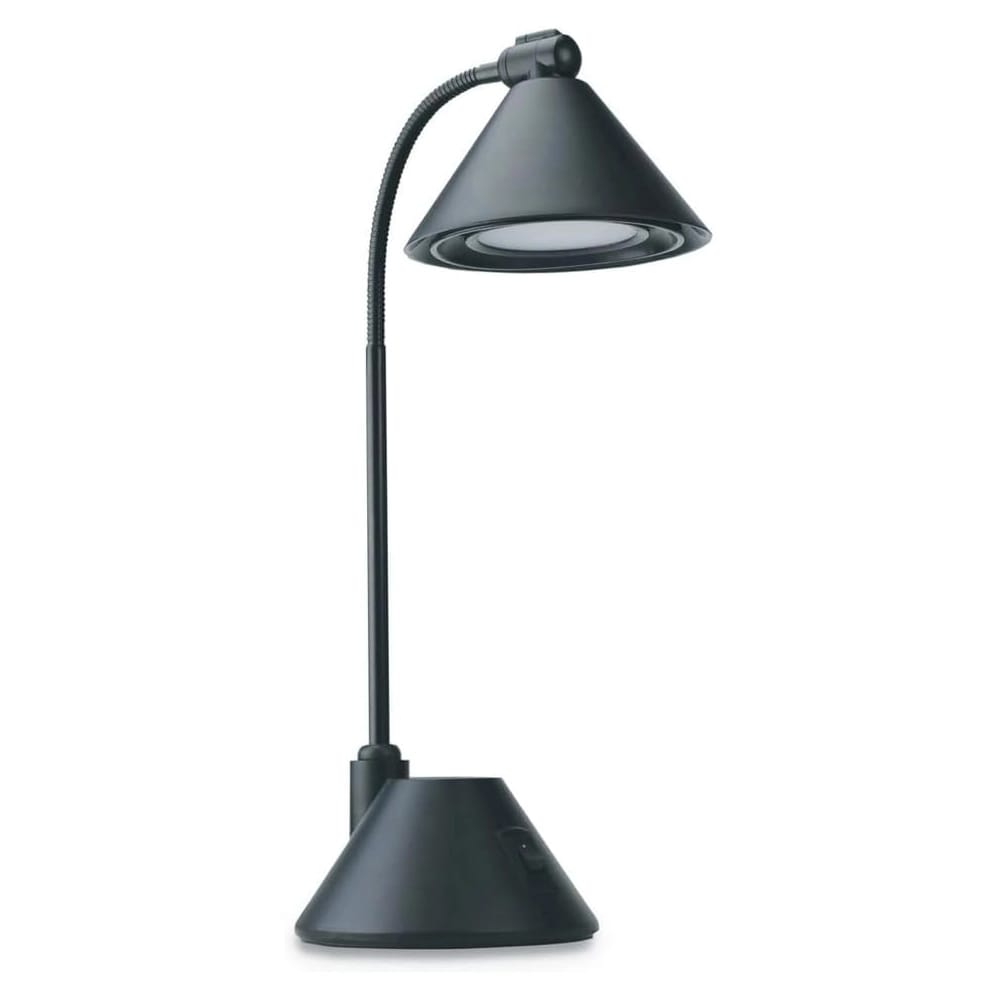 Alera Gooseneck LED Desk Lamp, Black