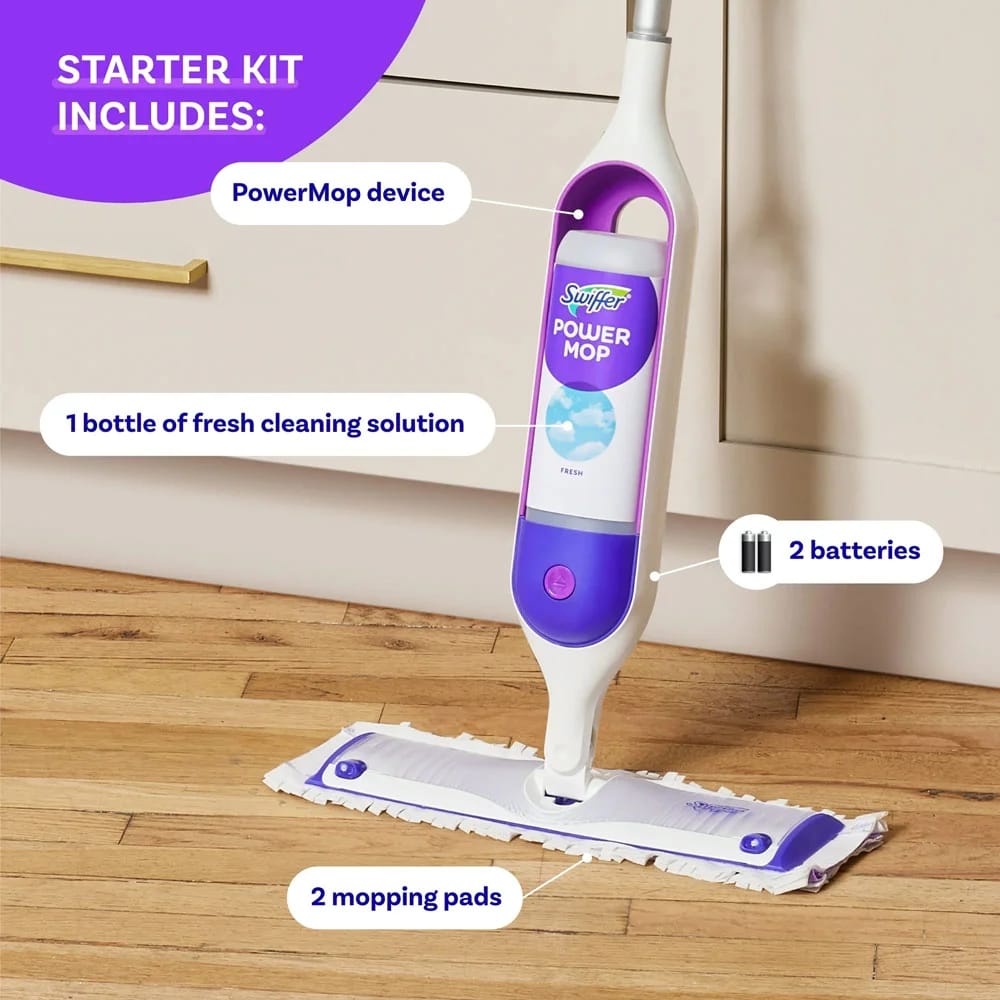 Swiffer Power Mop Cleaning Kit, 6 Piece