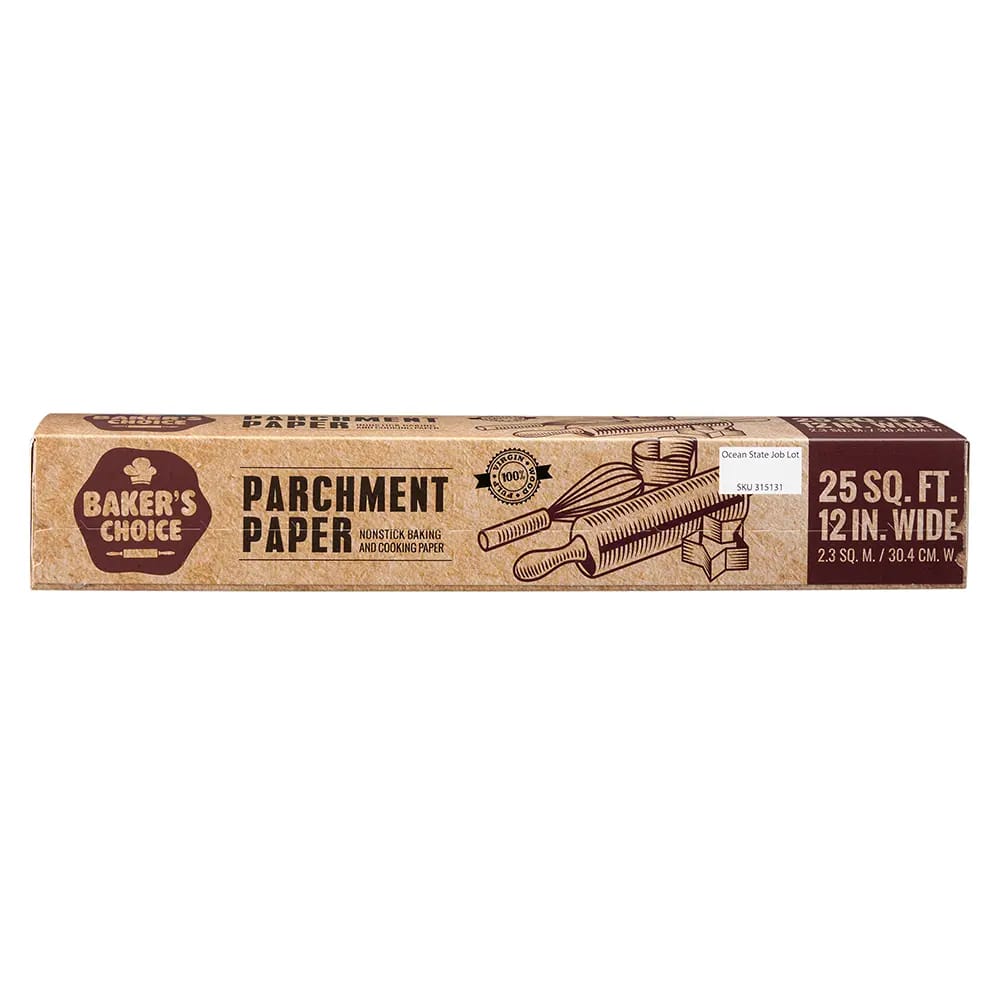 Baker's Choice Parchment Paper, 25 sq ft