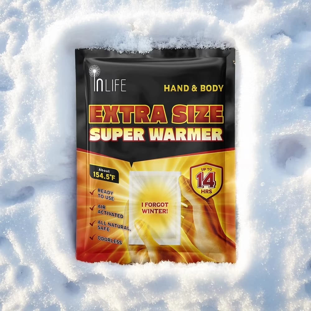 Inlife Extra Size Super Hand & Body Warmer, 30 Pack