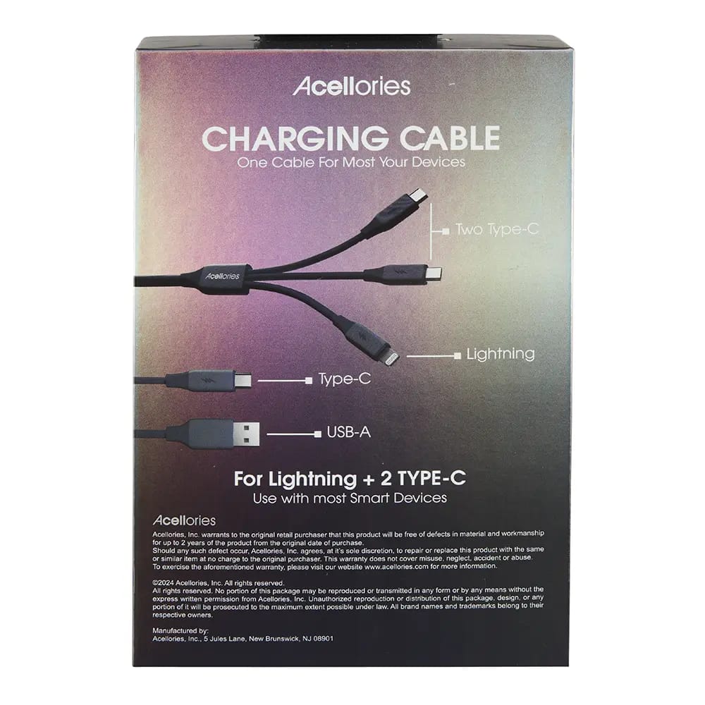 Acellories 4-In-1 Charging Cable