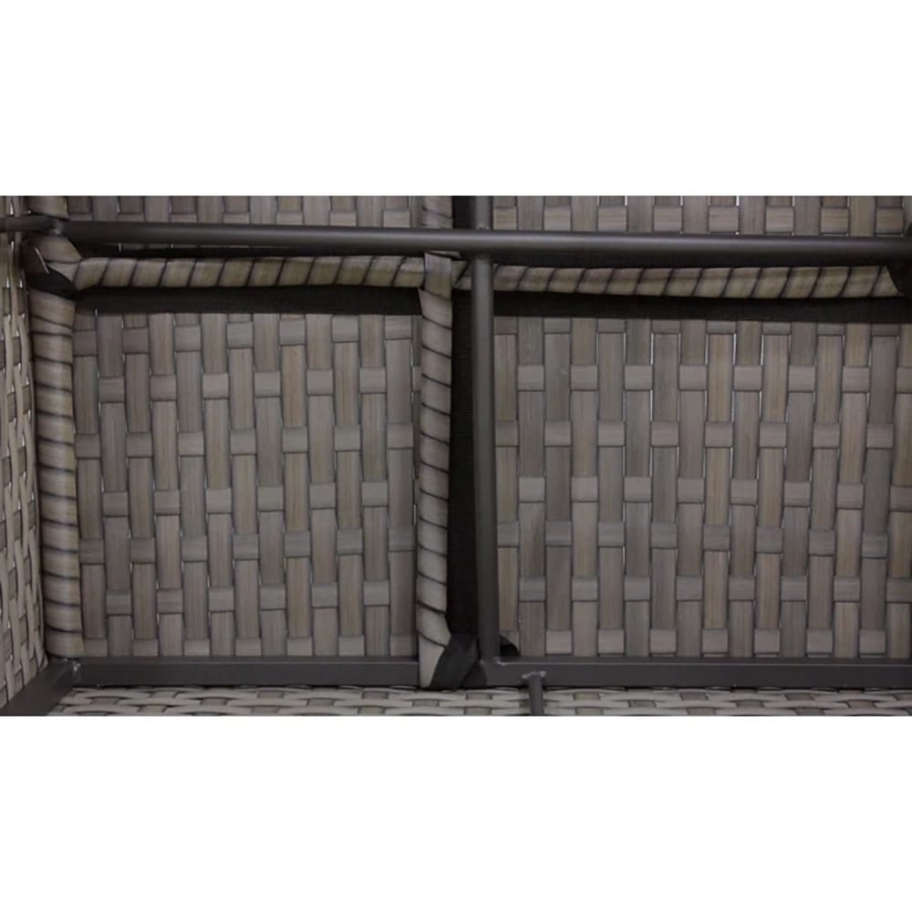 TK Classics Outdoor Sofa with Cushions, Brown/Beige