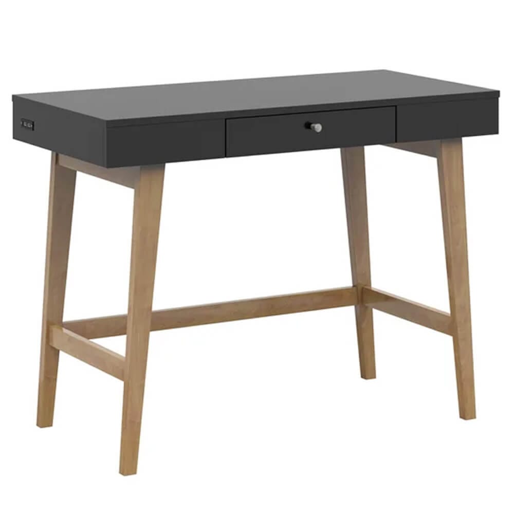 Twin Star Home Aprill 40" Desk, Black/Brown