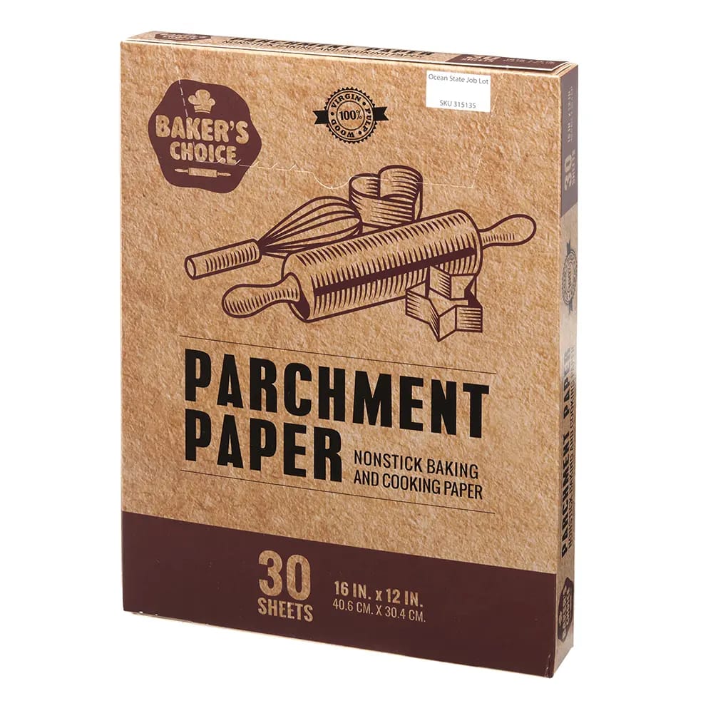 Baker's Choice Parchment Paper Sheets, 30 Count